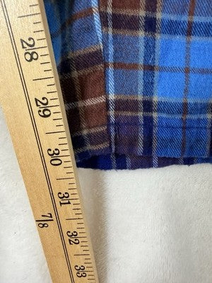 LL Bean Flannel Pajama Pants Mens XXL Blue Plaid Pajamas Pjs Sleep