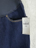 Old Navy Maternity Jeans Wow Skinny Full Panel 10 Long Womens Dark Blue New NWT