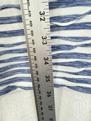 Chicos Dress Size 0 Small Blue Short Sleeve Knit Womens