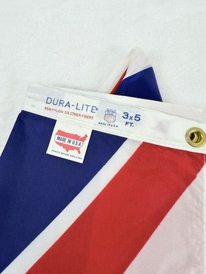 Vintage Dettra Flag 3x5 UK United Kingdom Great Britain Made In USA Nylon