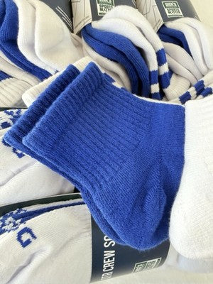 DSG Quarter Crew Socks Large Mens 8-13 White Blue Lot 21 Pairs Dicks New NWT