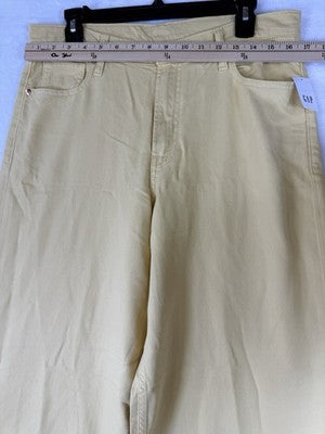 Gap Baggy Mid Rise Jeans 30 10 Womens Yellow Ultrasoft Denim New NWT