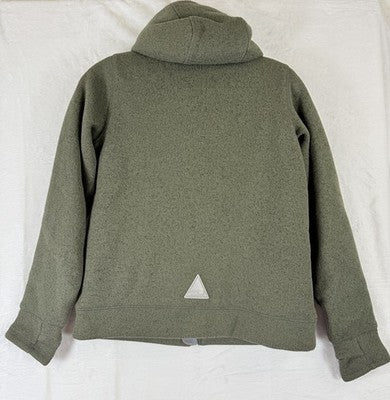 LL Bean Boys Jacket Medium Coat Green Sweater fleece Insulated Green Kid New NWT