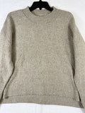 American Eagle Sweater Small Women Crew Neck Long Sleeve Boxy Pullover Beige