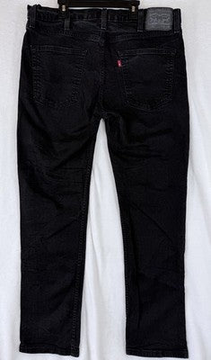 Levis 511 38x32 Jeans Mens Slim Stretch Black