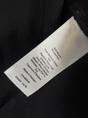 Talbots XL Tops Black Platinum Jersey Knit V Neck Long Sleeve