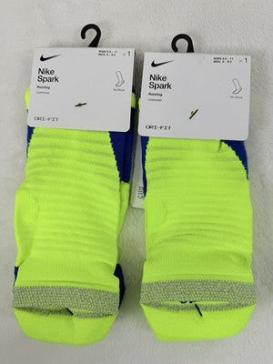Nike Spark Running Socks No Show Cushioned Men 8-9.5 Women 9.5-11 Medium New