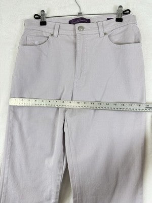 Gloria Vanderbilt Amanda Jeans 10 Long Womens Light Purple Denim