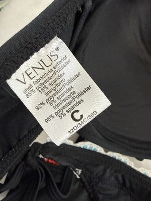 Venus Bikini Set Top C Bottom 10 Black Halter Underwire Womens Swim Swimwear