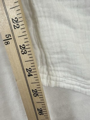 Gap Cotton Gauze Easy Barrel Leg Pants Small Women White Pull On Pockets New NWT