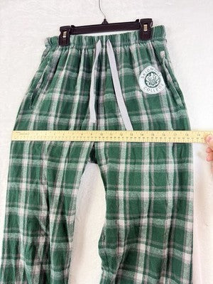 Skidmore College Flannel Pajama Pants Small Womens Pjs Sleep Green Plaid
