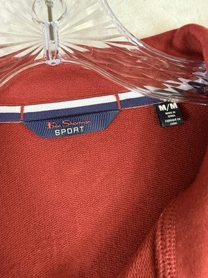 Ben Sherman Polo Shirt Medium Red Mens Pickleball Shirt Short Sleeves New NWT