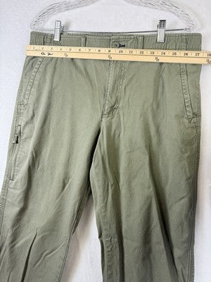 LL Bean Pants 34x29 Men’s Green Classic Fit Stonecoast Extra-Soft Stretch 504198