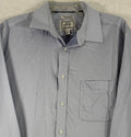 Jos A Bank 1905 Shirt 16.5 33 Blue Long Sleeve Non Iron Stretch Button Down