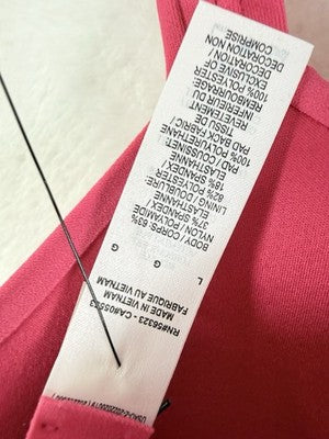 Nike Zenvy Strappy Sports Bra Large Womens Pink Top Light Support Padded New