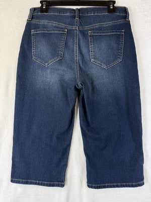 Gloria Vanderbilt Skimmer Jeans 8 Blue Capris Womens