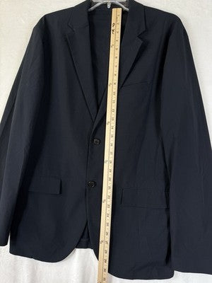 Uniqlo Airsense Blazer Large Mens Navy Blue Jacket Slim Fit