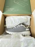 Kuru Shoes Womens 7.5 Wide Flex Via Dove Gray Sneakers Plantar Fasciitis New
