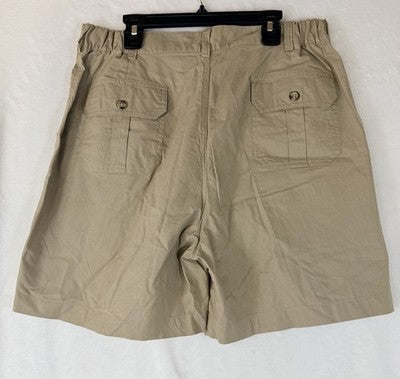 Tag Safari Shorts Womens 14 Hunting Khaki New NWT