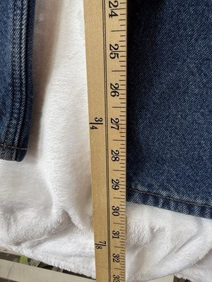 Carhartt Fleece Lined Jeans 38x30 Mens Relaxed Fit Straight Leg Blue