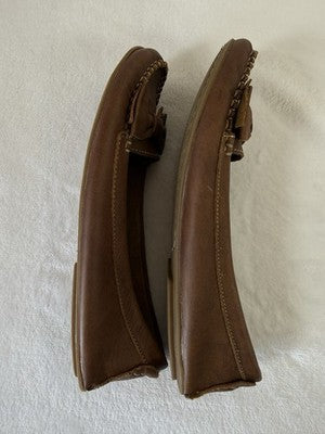 Soul Of Africa Shoes 42 Womens Loafers Bow Glove Leather Brown Slip On