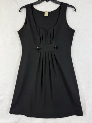 Charlotte Russe Dress Small Black Knit Sleeveless Short Bodycon Womens