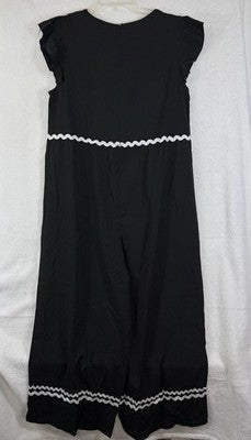 Bloomchic Wide Leg Jumpsuit 10 Womens Embroidered Boho Quirky Hippie Artsy New