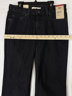 Levis Superlow Bootcut Jeans 28 Black 28x34 Womens Low Rise Boot Cut Levi’s New