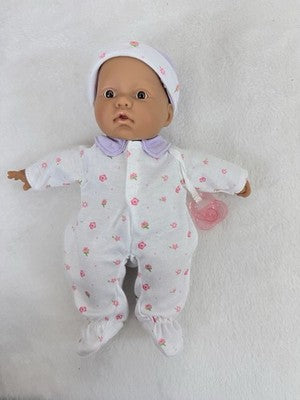 Berenguer Dolls 11” JC Toys Baby Girl African American AA Hat Outfit Purple
