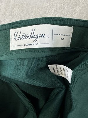 Walter Hagen Golf Shorts 42 Green Clubhouse Chino Mens 8” New NWT