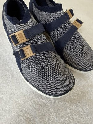 Nike Air Sock Racer Ultra Flyknit 8.5 Womens Sneakers Shoes Slip On Blue