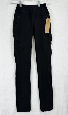 Avalanche XS Black Cargo Pants High Waist Stretch Womens NEW