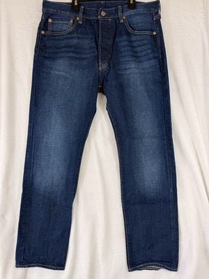 Levis 501 Slim Taper Jeans 35x32 Mens Blue Levi’s
