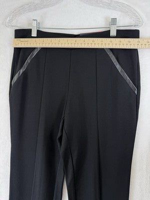 Rafaella Comfort Pants 8 Black Ponte Pull On Slim Leg Knit Womens New NWT