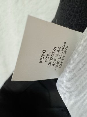 Gap Ponte Skinny Pants 6 Womens Black Double Knit Front Seam New NWT