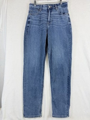 American Eagle Mom Jeans Size 4 Blue Denim High Waist