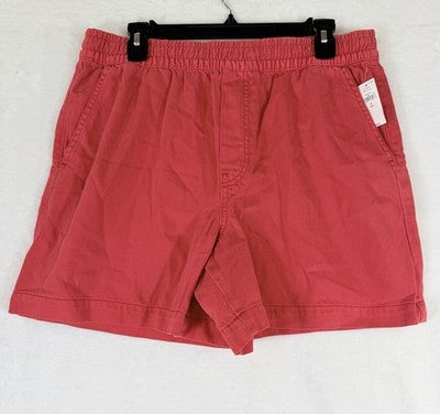 Gap Denim Shorts Women Medium Tall Ultrasoft Red 8” 90s Loose Pull On New NWT