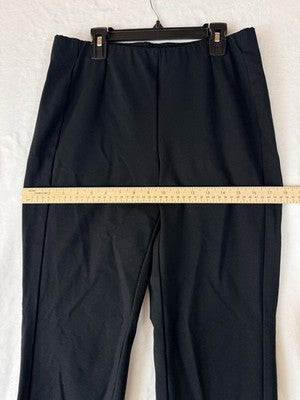 J Jill Ponte Slim Leg Pants Small Black Knit Stretch Womens