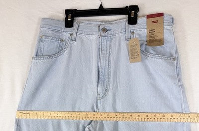 Levis Cinch Baggy Jeans 32 Womens Blue High Rise 32x33 Levi’s New *FlawRead