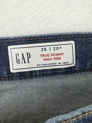 Gap True Skinny High Rise Jeans 20 35 Womens Dark Wash Blue New NWT