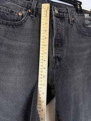 Levis 501 Jeans 31 Womens 31x30 Button Fly Black Levi’s High Rise New NWT