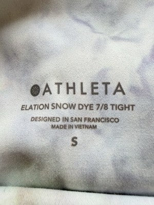 Athleta Leggings Small 7/8 Elation Snow Dye Womens Workout Tight