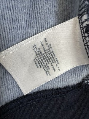 Lands End Serious Sweats Women Medium Hoodie Navy Blue Sweatshirt Full