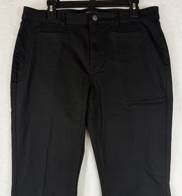Susan Graver Jeans 14 Black Bootcut Stretch Denim Womens