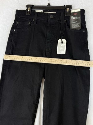 Levis 724 High Rise Slim Straight 29 Womens Black 29x30 Levi’s New NWT