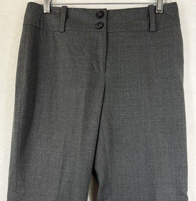 Talbots Pants 6 Petite Gray Wool Stretch Made In Italy Straight Leg Lined Women