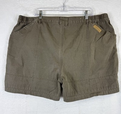 Cabelas Cargo Utility Shirts 44 Mens Brown Vintage 4.5” 100% Cotton Long Sleeve