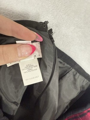 Vintage Talbots Midi Skirt 14 Petite Made USA 100% Wool Red Tartan Plaid Womens