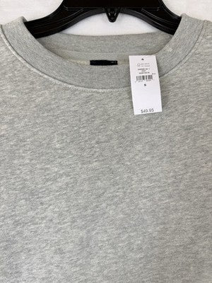Gap Vintage Soft Wedge Crewneck Sweatshirt Small Women Gray Long Sleeve Top New
