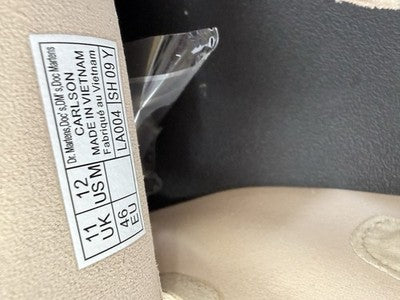 Dr Martens Carlson Mules 12 Mens 11 Womens Doc Suede Leather Beige Clogs